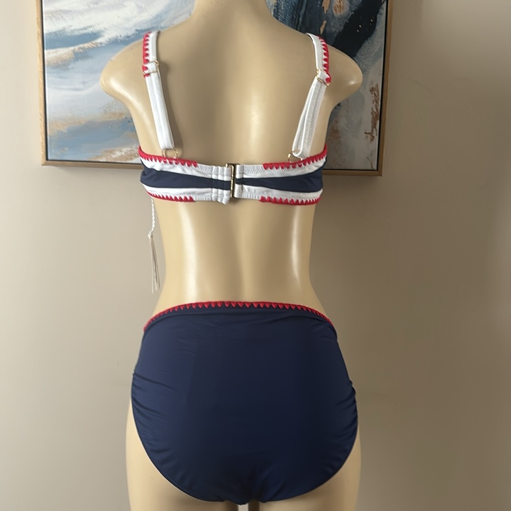 Vineyard Vines Color blocked Coverstitch Bikini Set size XXL - Picture 9 of 10